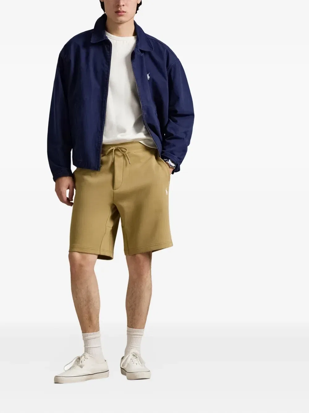 Спортивные шорты с кулиской POLO RALPH LAUREN, бежевый — фото 2