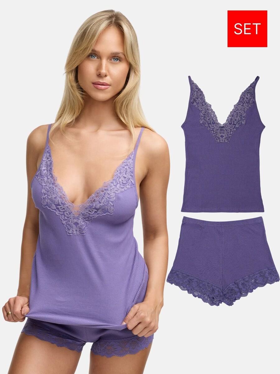 

Короткий пижамный комплект Tazzio F909, фиолетовый