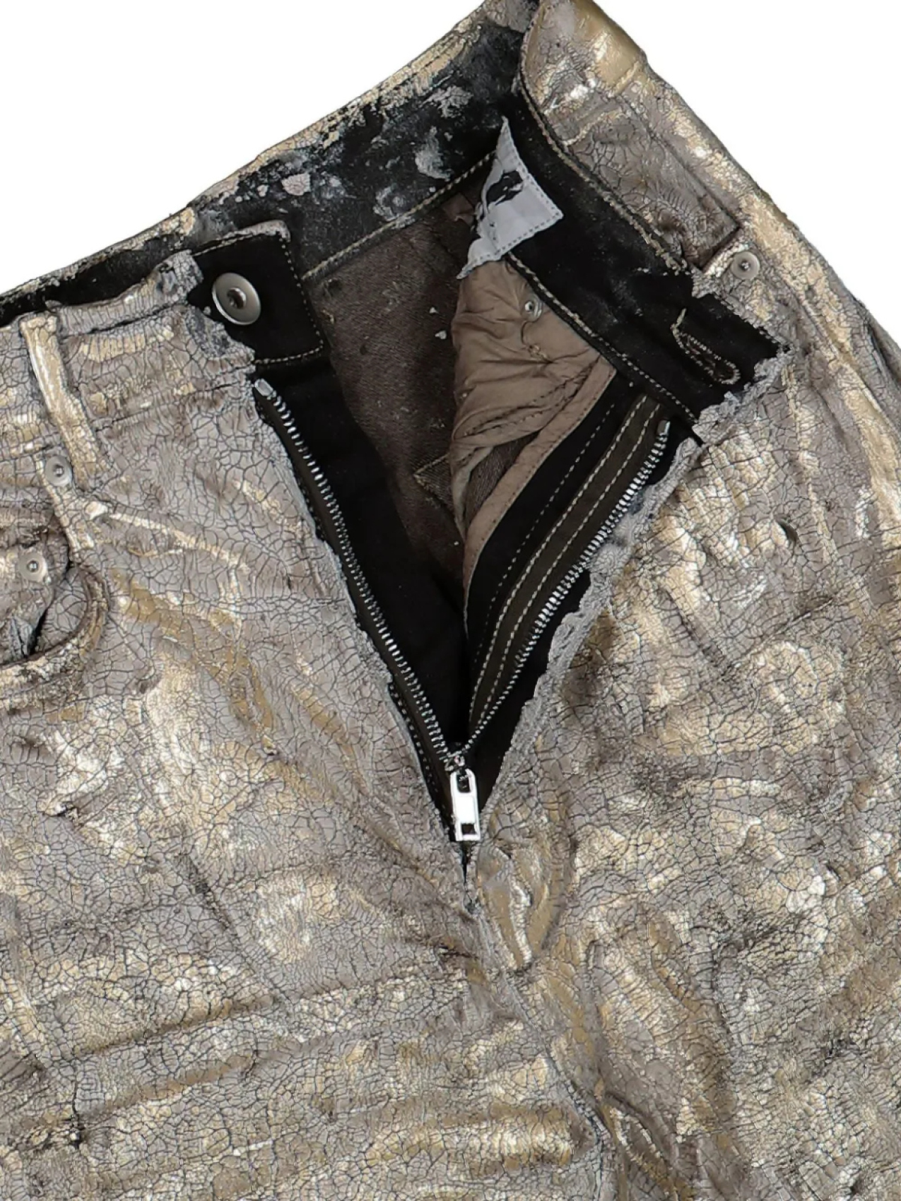 Брюки Рика Оуэнса Болана Rick Owens, золотой — фото 4
