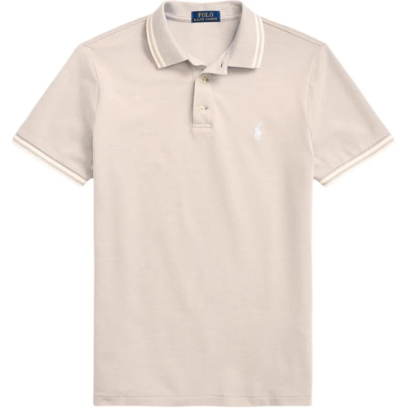 Polo Ralph Lauren Футболка-поло мужская SS24 зеленого, фиолетового и бежевого цветов