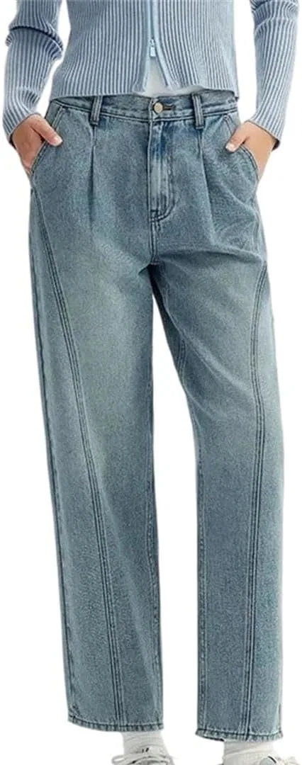 Джинсы зауженные Women Fall Loose Tapered, синие