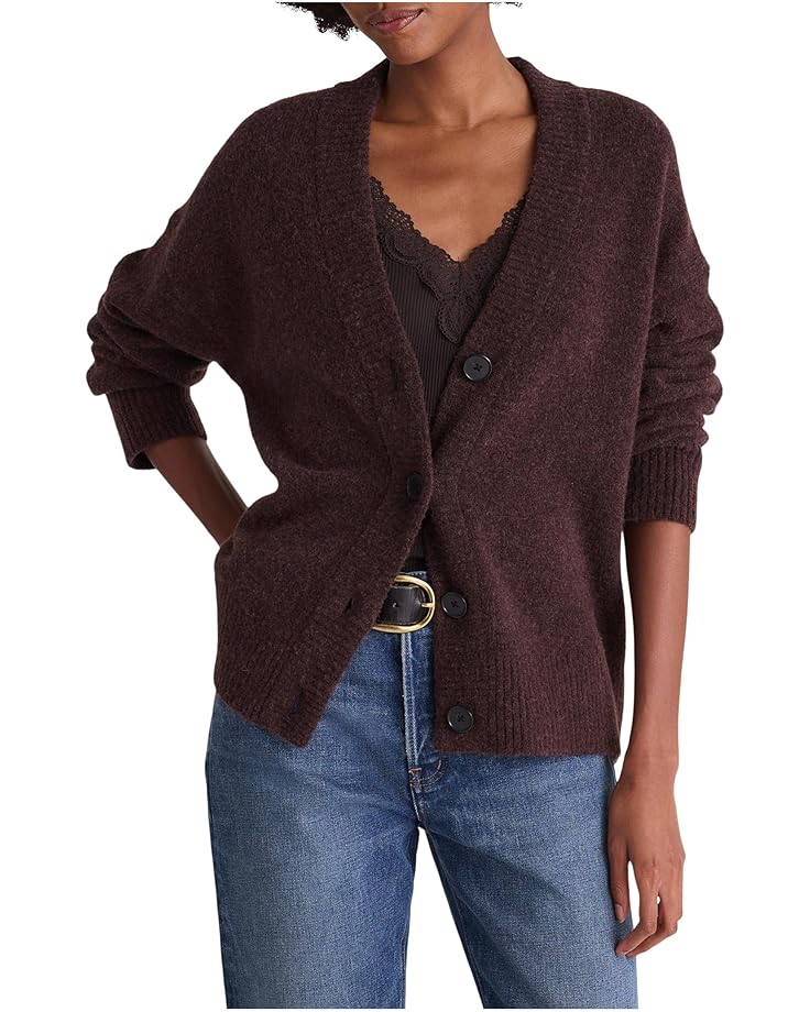 

Женский удлиненный кардиган Madewell Charm V-Neck Lauren, Dark Umber