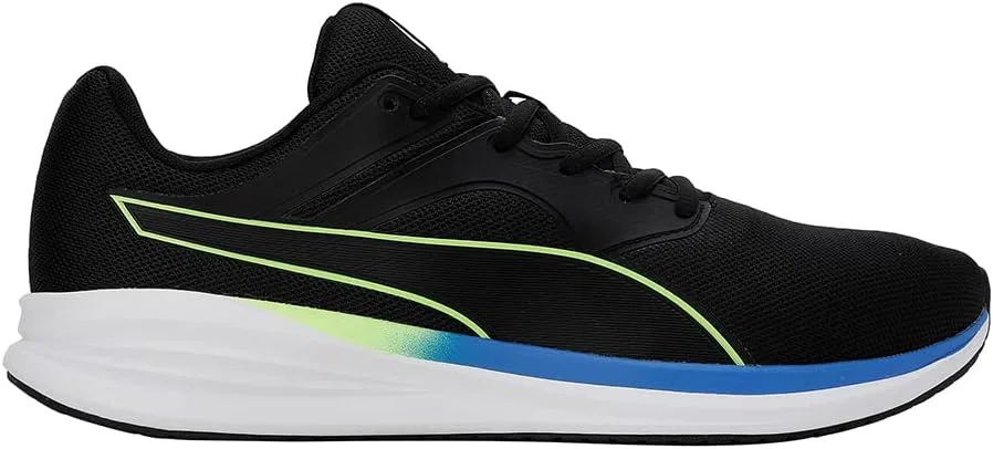 Кроссовки для бега Puma унисекс Transport, Puma Black Fizzy Lime Royal Sapphire — фото 3