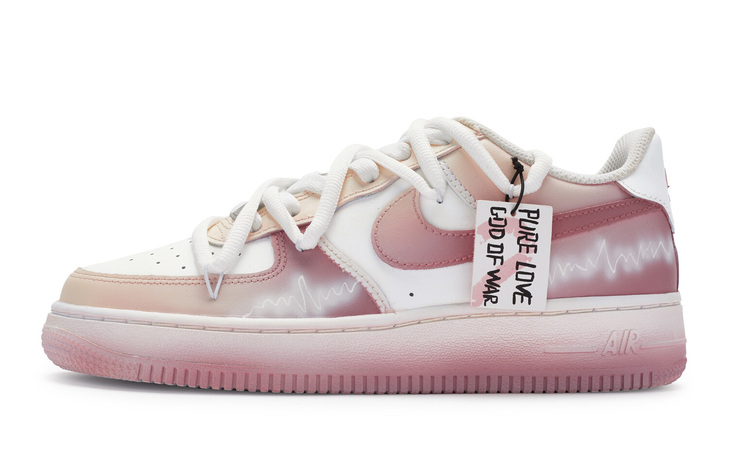 

Кроссовки Nike Air Force 1 Skateboard Shoes Women's Low-Top Pink