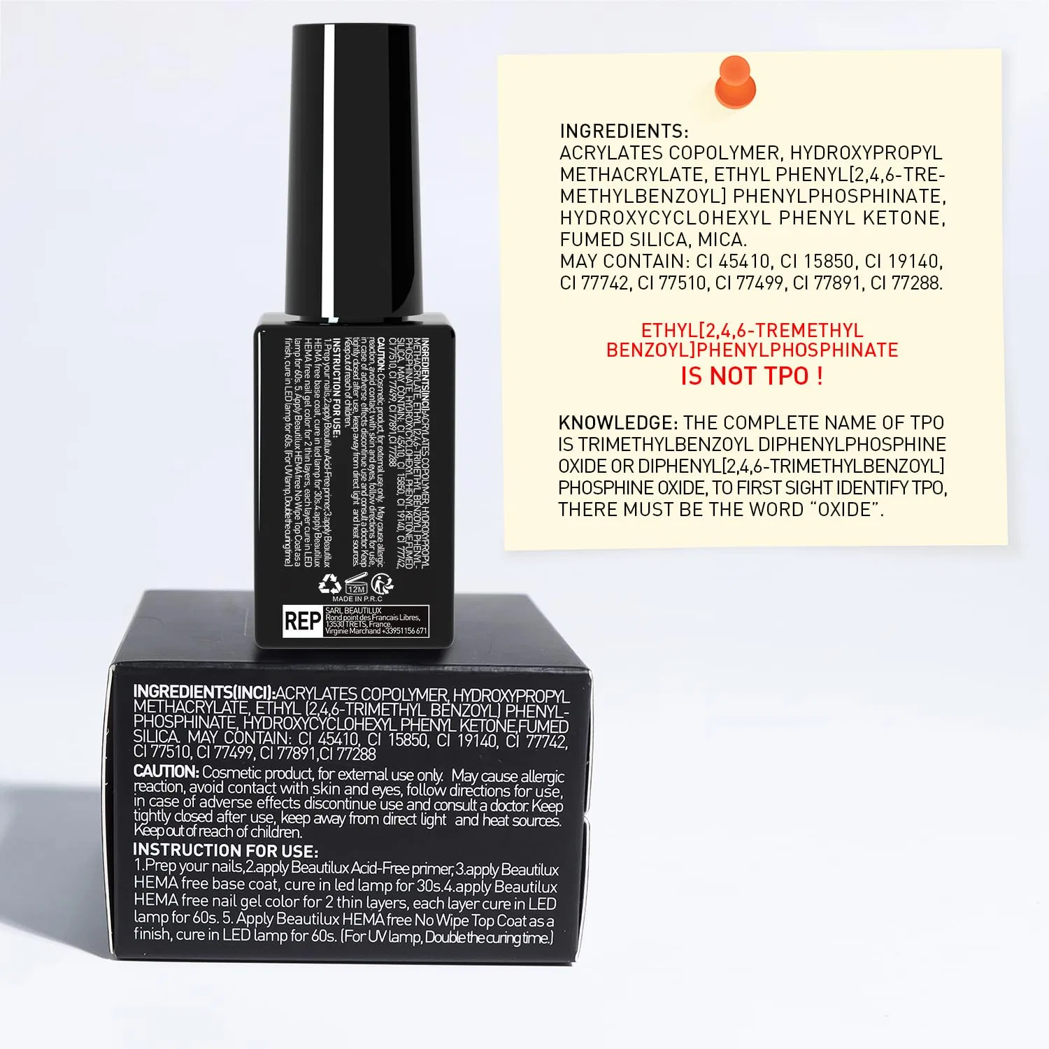 Гель-лак для ногтей Cat Magnetic Eye HEMA-FREE «HM-0106» от Beautilux Beautilux, Hm-0106 — фото 3