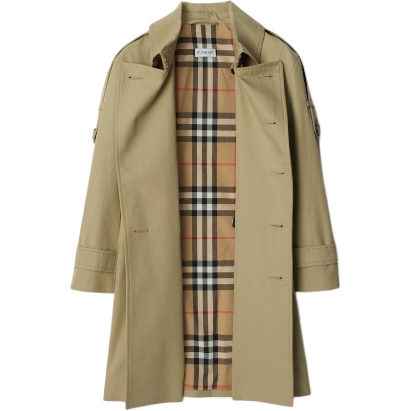 Пальто FW24 светло-коричневое детское Burberry, светло-коричневый — фото 4
