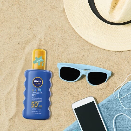 Увлажняющий солнцезащитный спрей для детей SPF50, 200 мл Nivea, Sun Kids Protect & Care — фото 4