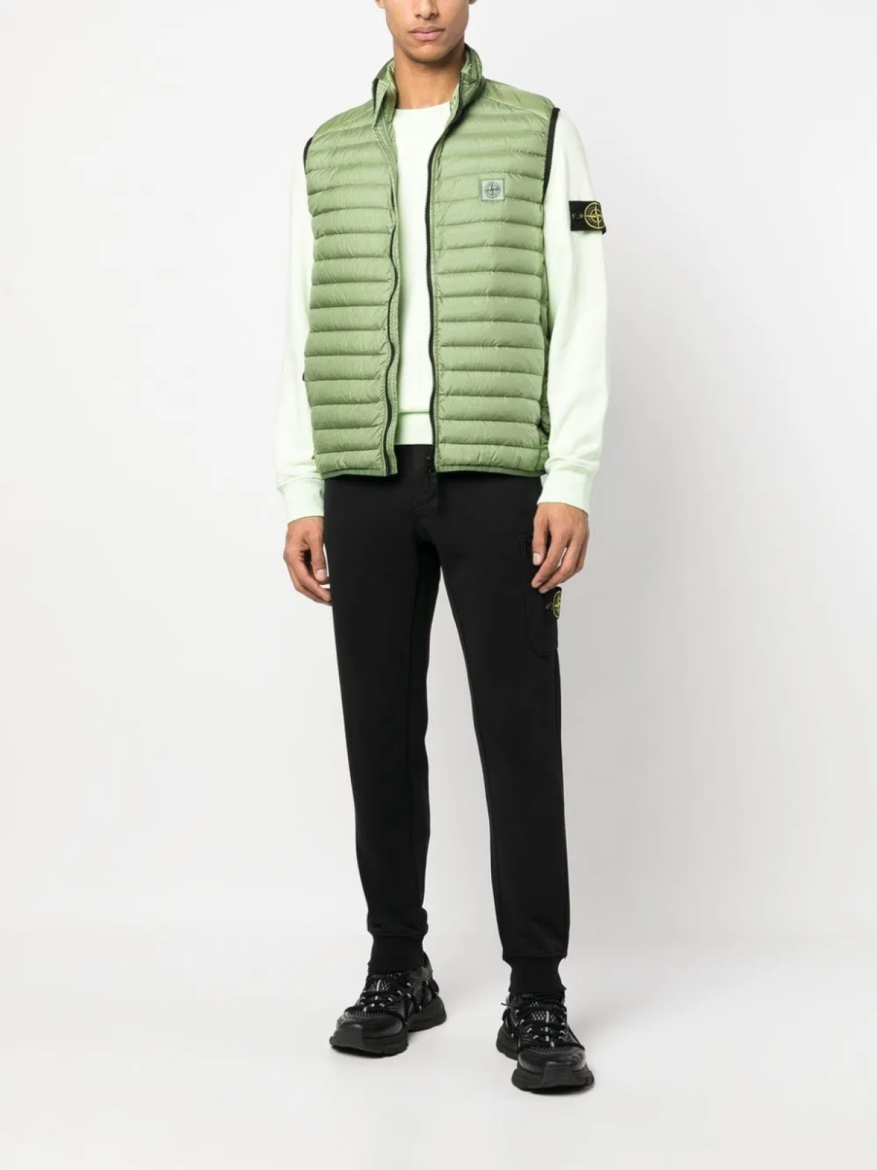 Stone Island толстовка с нашивкой Compass, зеленый — фото 2