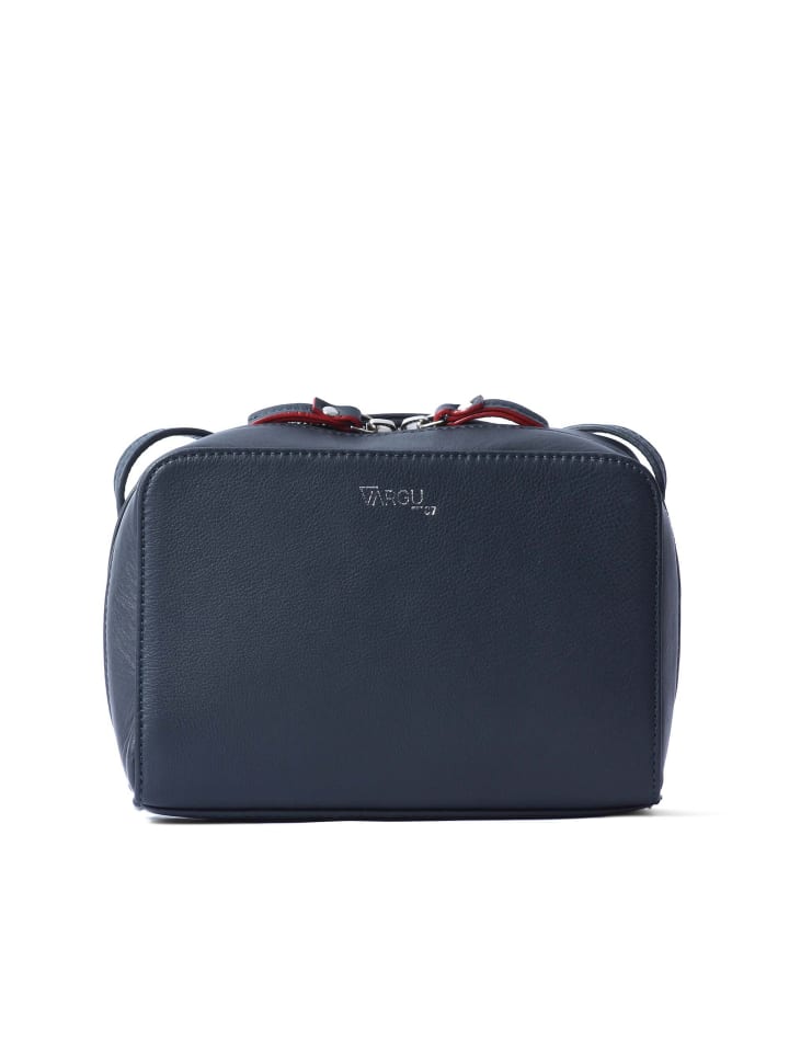 

Кожаная сумка через плечо Loreen 1 темно-синего цвета VARGU