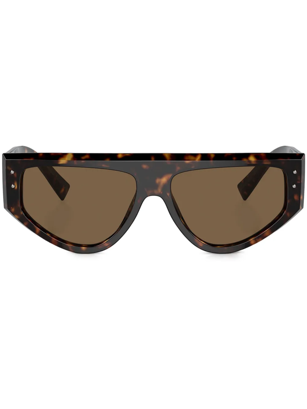 

Солнцезащитные очки в массивной оправе Dolce & Gabbana Eyewear, коричневый