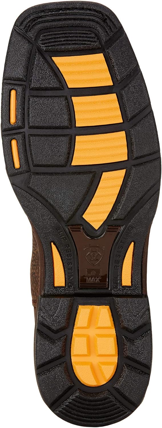 Мужские рабочие ботинки Ariat Workhog с квадратным носком и стальным подноском, коричневый — фото 3