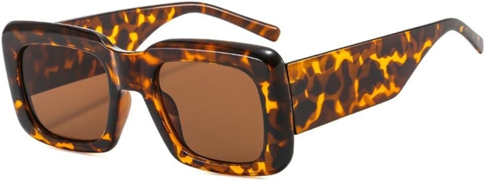 

Ретро солнцезащитные очки с широкими дужками для женщин, солнцезащитные очки с градиентным переходом для мужчин и мужчин в стиле хип-хоп, очки с защитой от УФ-излучения для женщин DSDNPTV, C2 Demi Tea