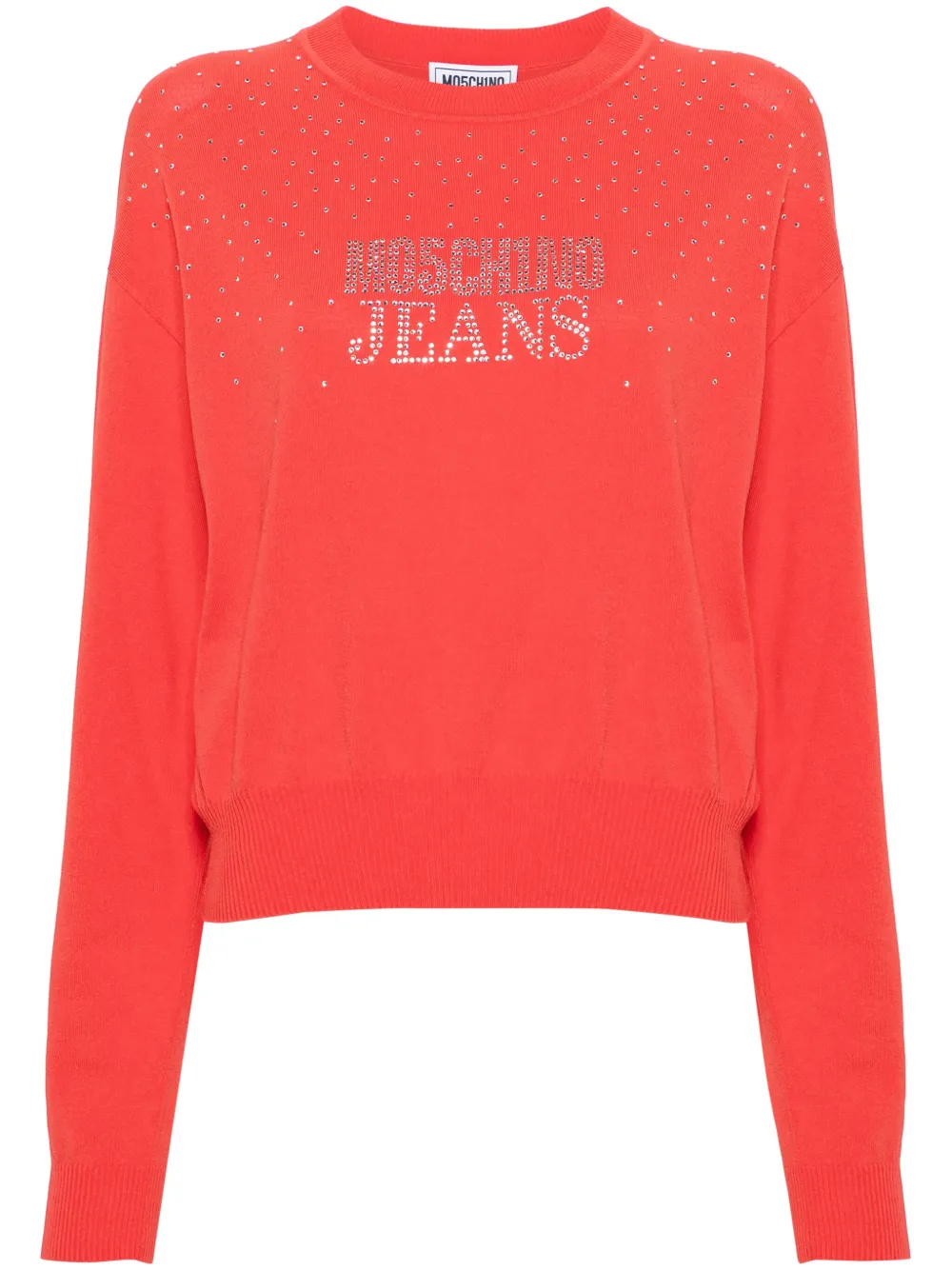 

Джемпер с логотипом MOSCHINO JEANS, красный