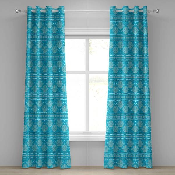 

Занавеска с люверсами Abakuhaus Hamsa 2 шт, 280x225x0,5 см, синий