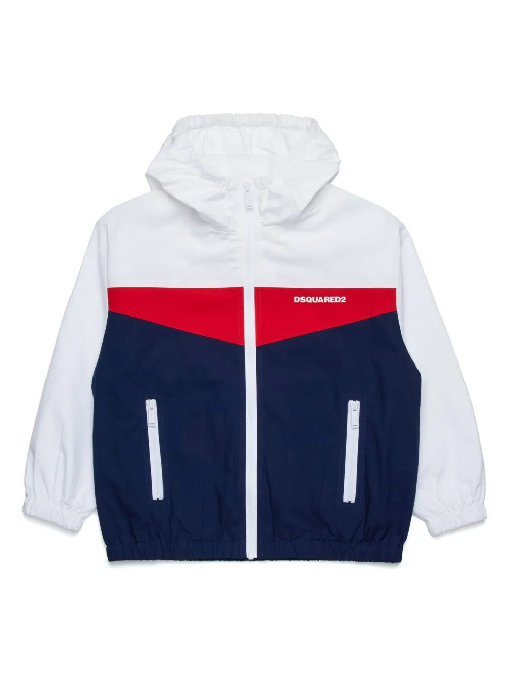 

Бомбер в стиле колор-блок DSQUARED2 KIDS, синий