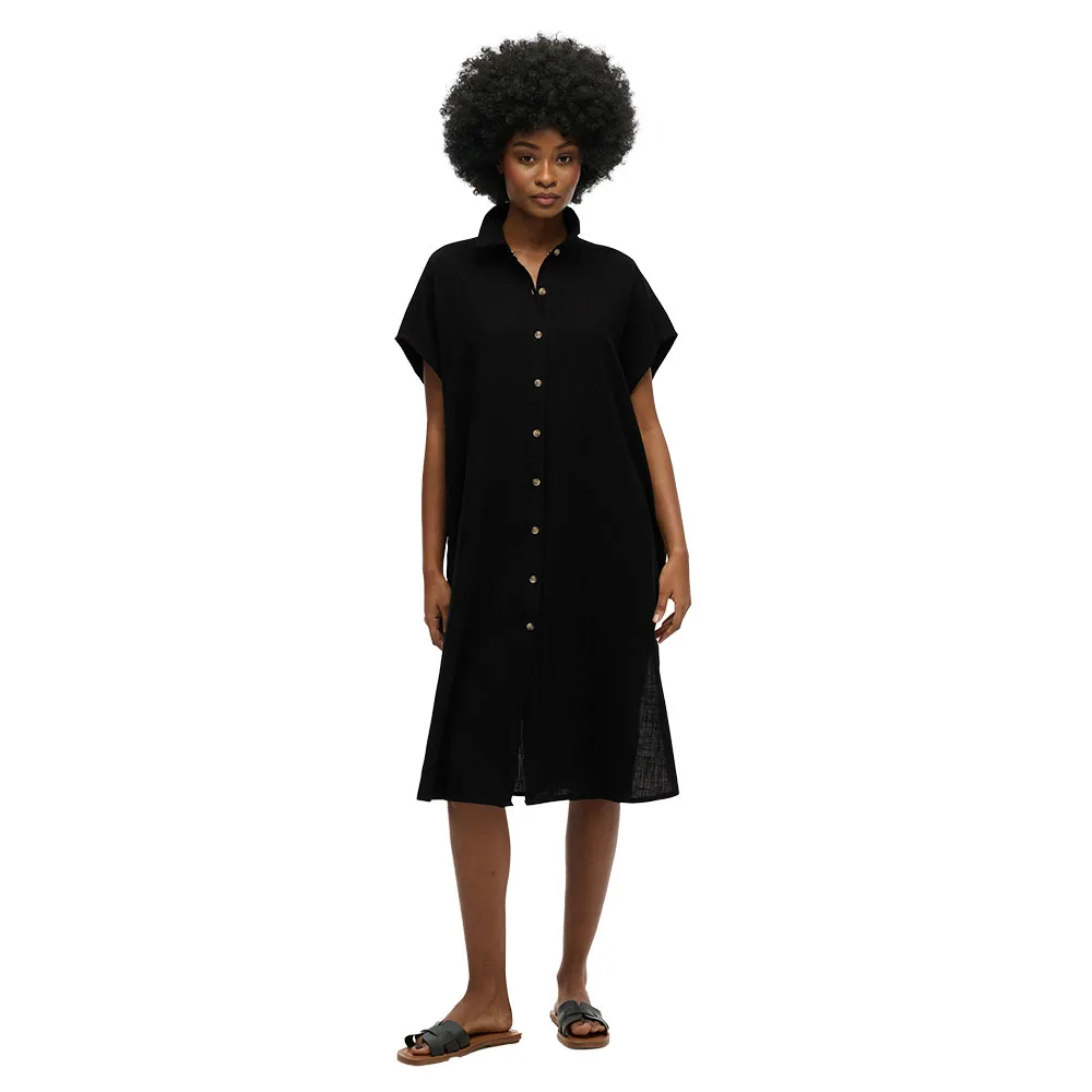 

Платье Superdry Oversized short sleeve midi, черный
