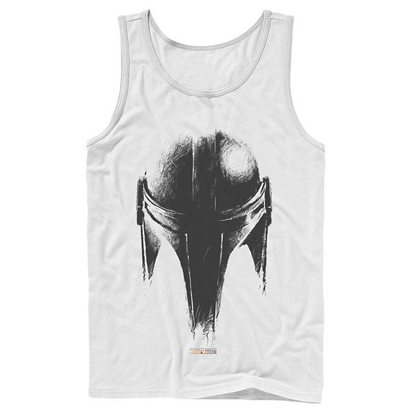 

Мужская футболка The Mandalorian metallic helmet Star Wars