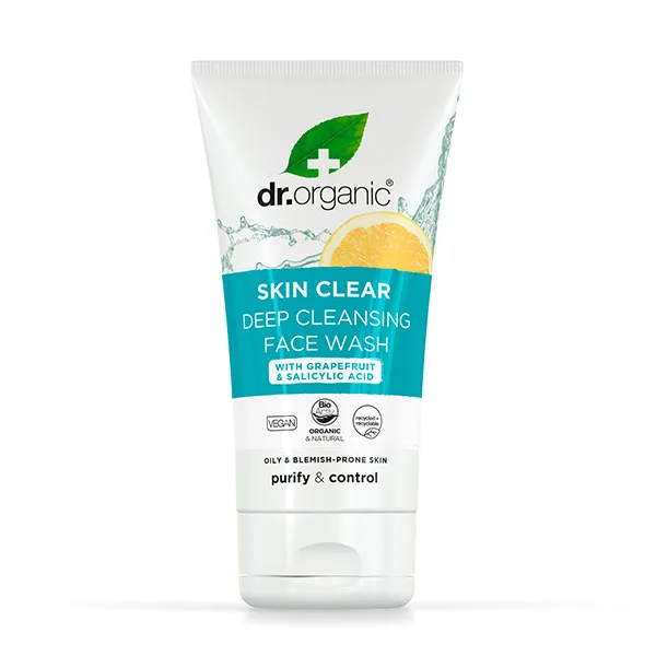 

Очищающее средство для лица против пор Skin Clear Organic Tea Tree Deep Pore Cleansing Face Wash Dr. Organic, 125 ml