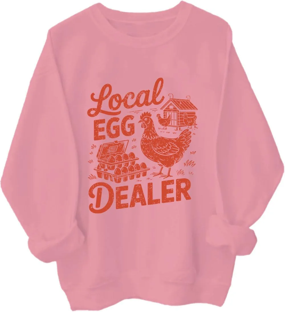 

Толстовка Local Egg Dealer с принтом про кур и яйца LNDOCAI