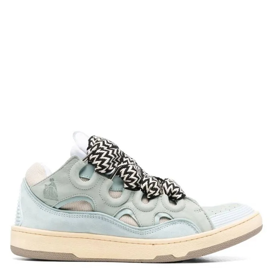 Кроссовки Lanvin Curb низкие массивные, бледно-голубой