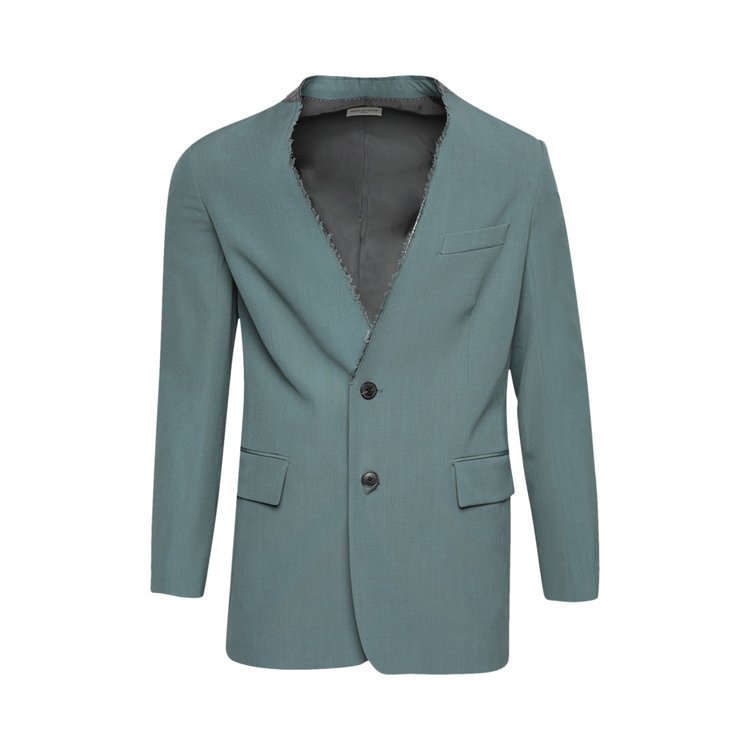 

Блейзер Dries Van Noten Raw Edge Blazer, синий