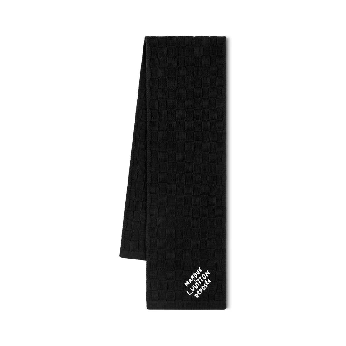 

LOUIS VUITTON Шарф Damier, Black