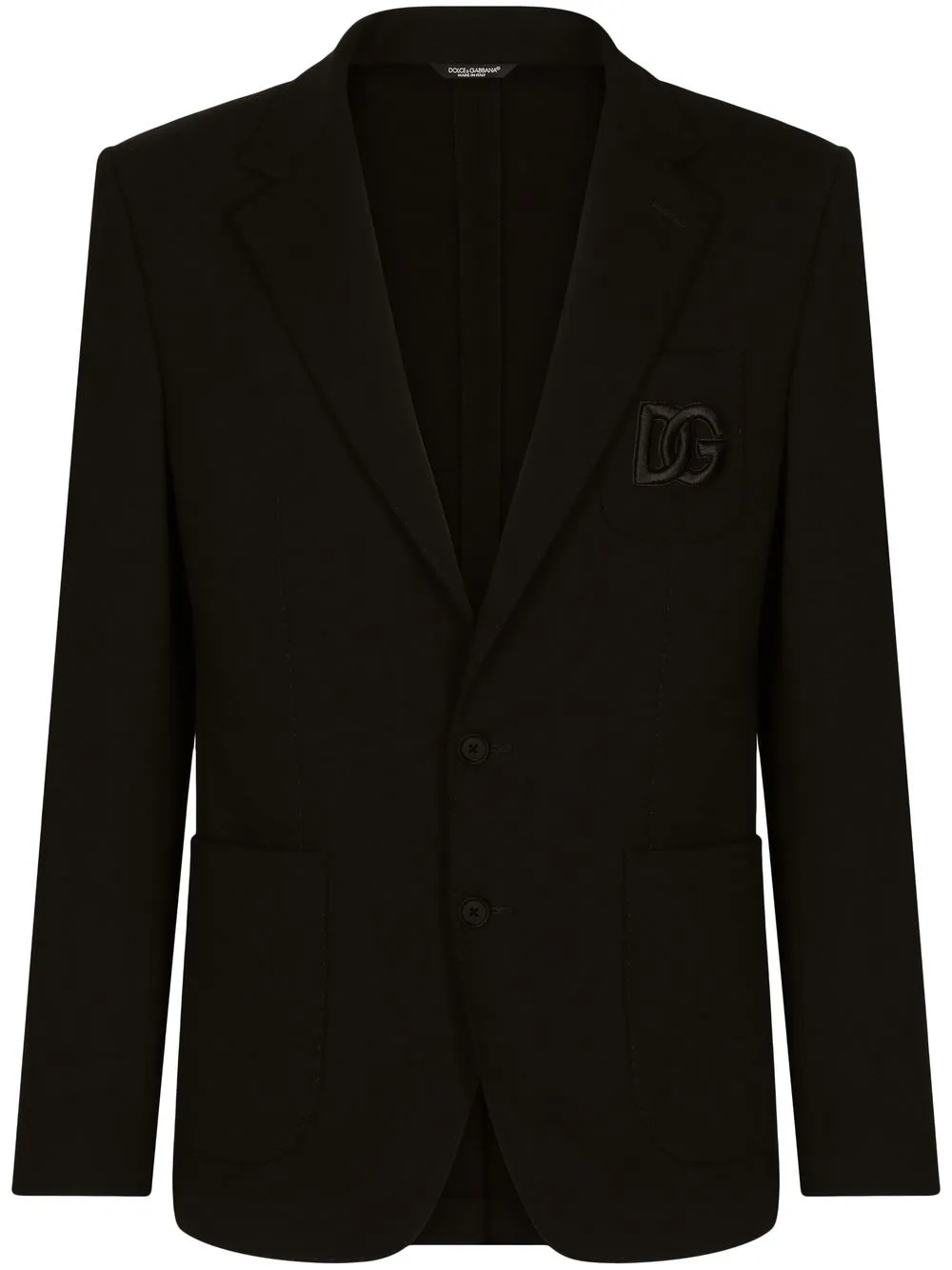 

Однобортный пиджак Portofino DOLCE & GABBANA, черный