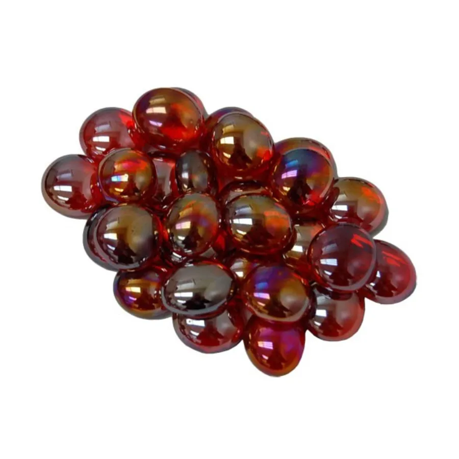 

Кристально-красный иридизированный (40), Glass Gaming Stones (Chessex)