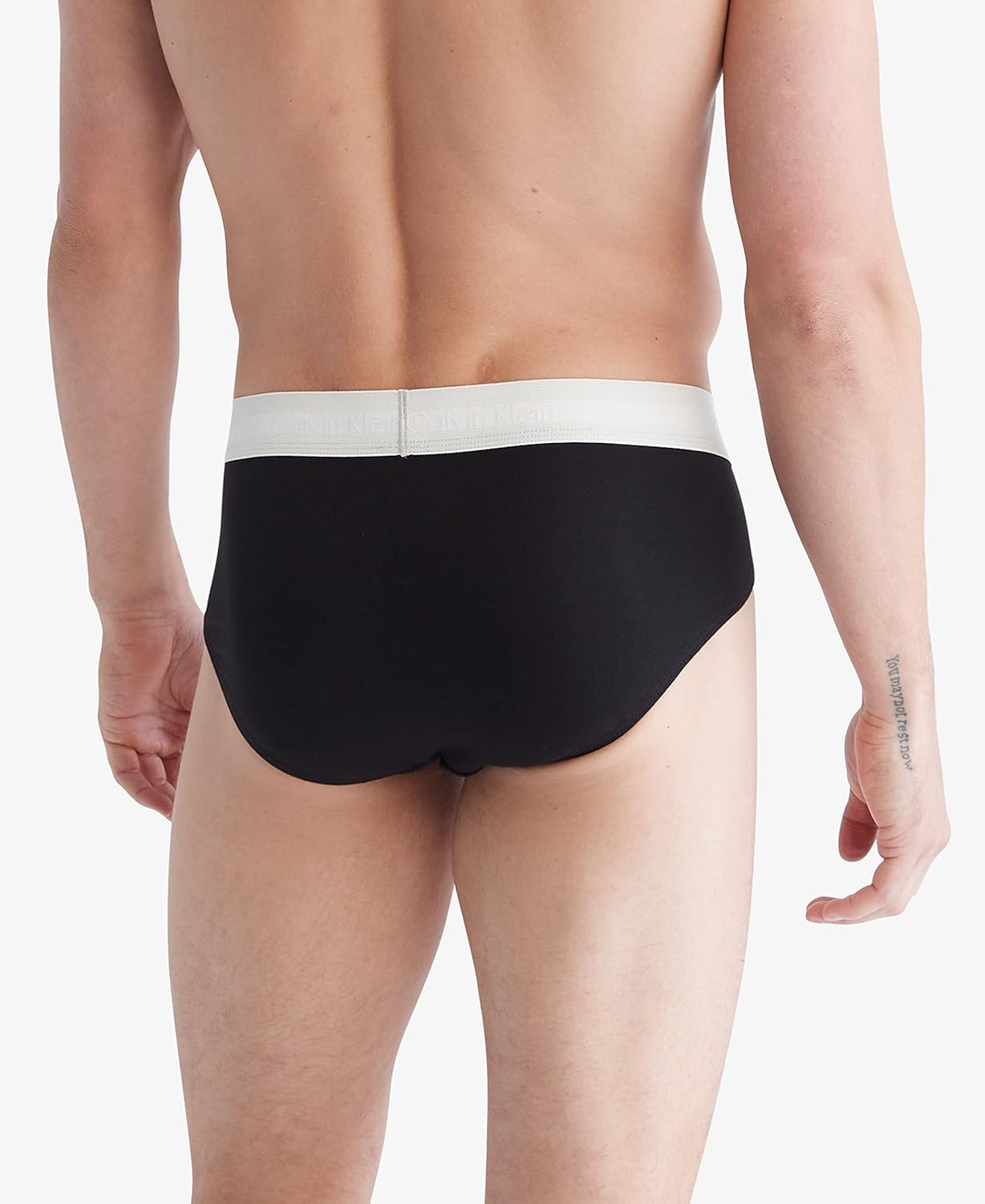 Комплект из 3 трусов-брифов Calvin Klein Mens Cotton Stretch Hip, Black Bodies W/ Grey Heather, Silver Birch, Raspberry Blush — фото 3