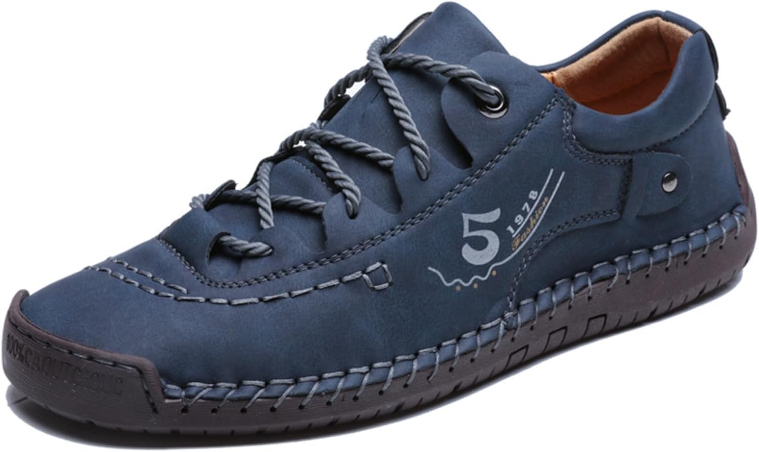 

Мужские кожаные повседневные туфли HuayoRong, удобные модные кроссовки-лоферы, легкие туфли для прогулки, вождения и повседневного ношения, синий