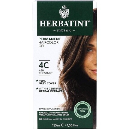

Краска для волос Herbatint 4C Ясень-каштан