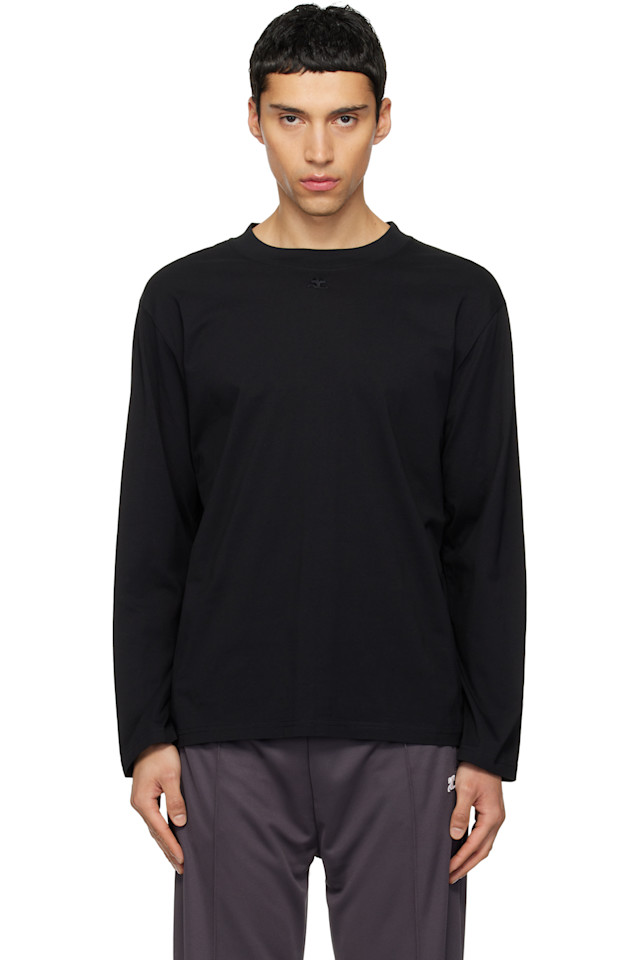 

Футболка с длинными рукавами и логотипом Twisted Courrèges, черный