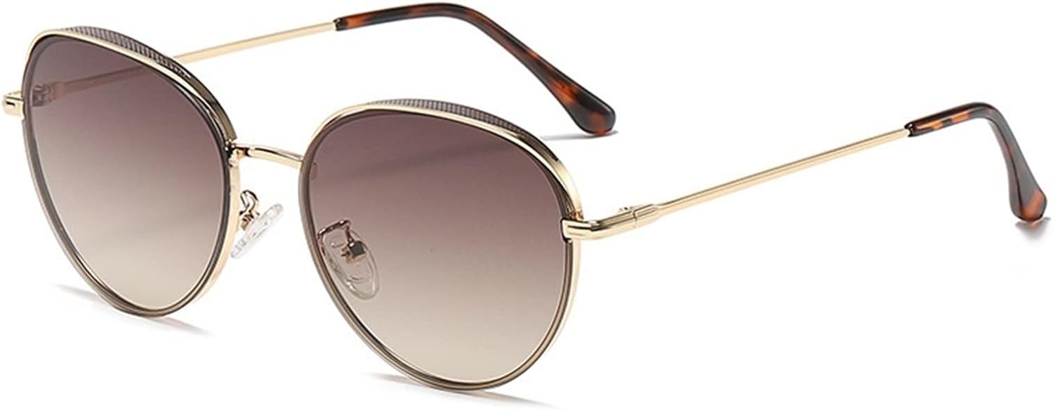 

GAOXIN Модные металлические солнцезащитные очки в овальной оправе для мужчин и женщин, для активного отдыха, уличной фотосъемки и декоративных целей (Цвет: B, Размер: 1)