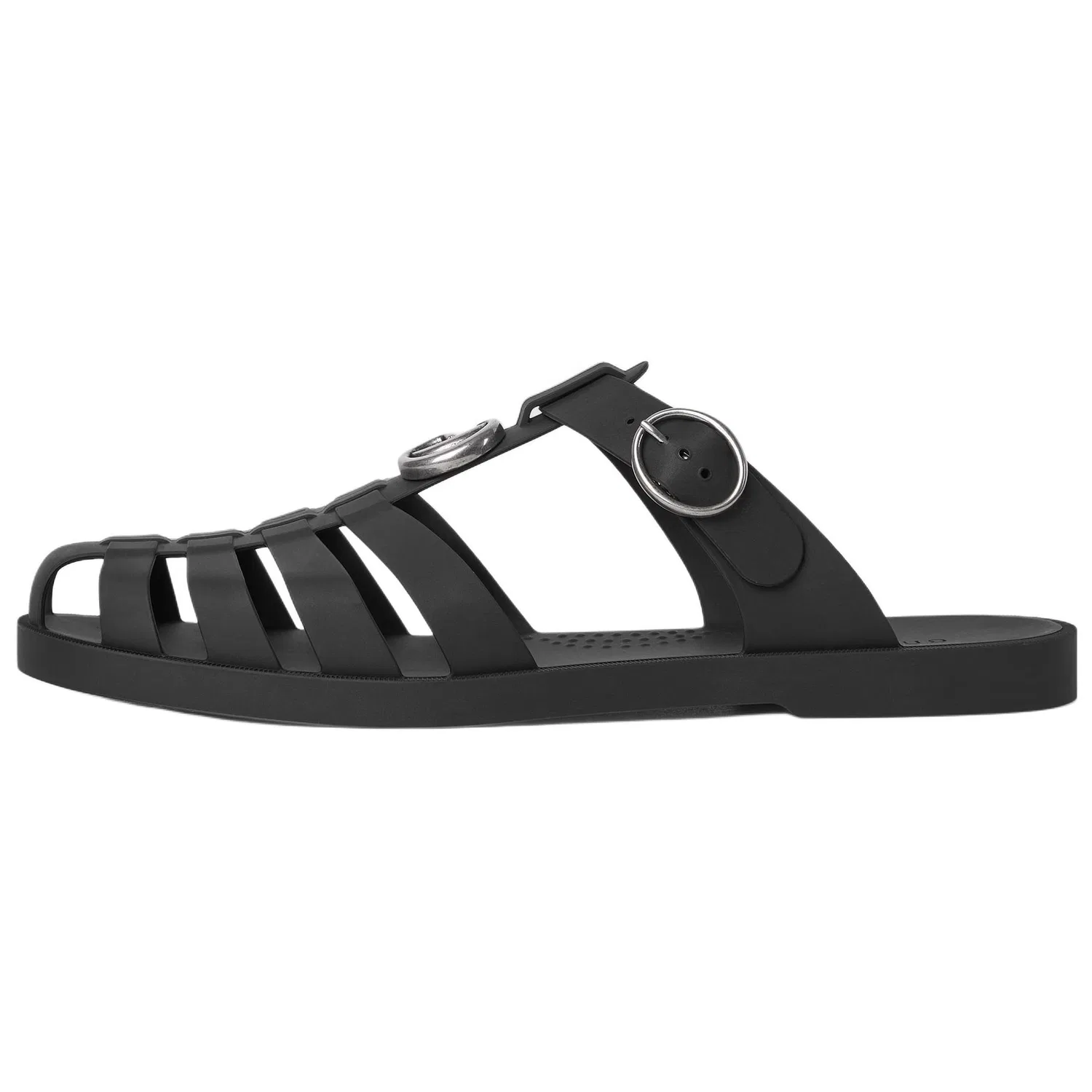 Сандалии GUCCI Mule Double G черные
