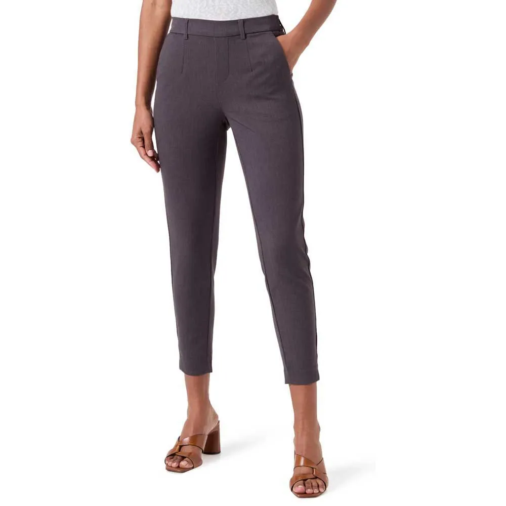 

Брюки Object Lisa Slim Fit, серый