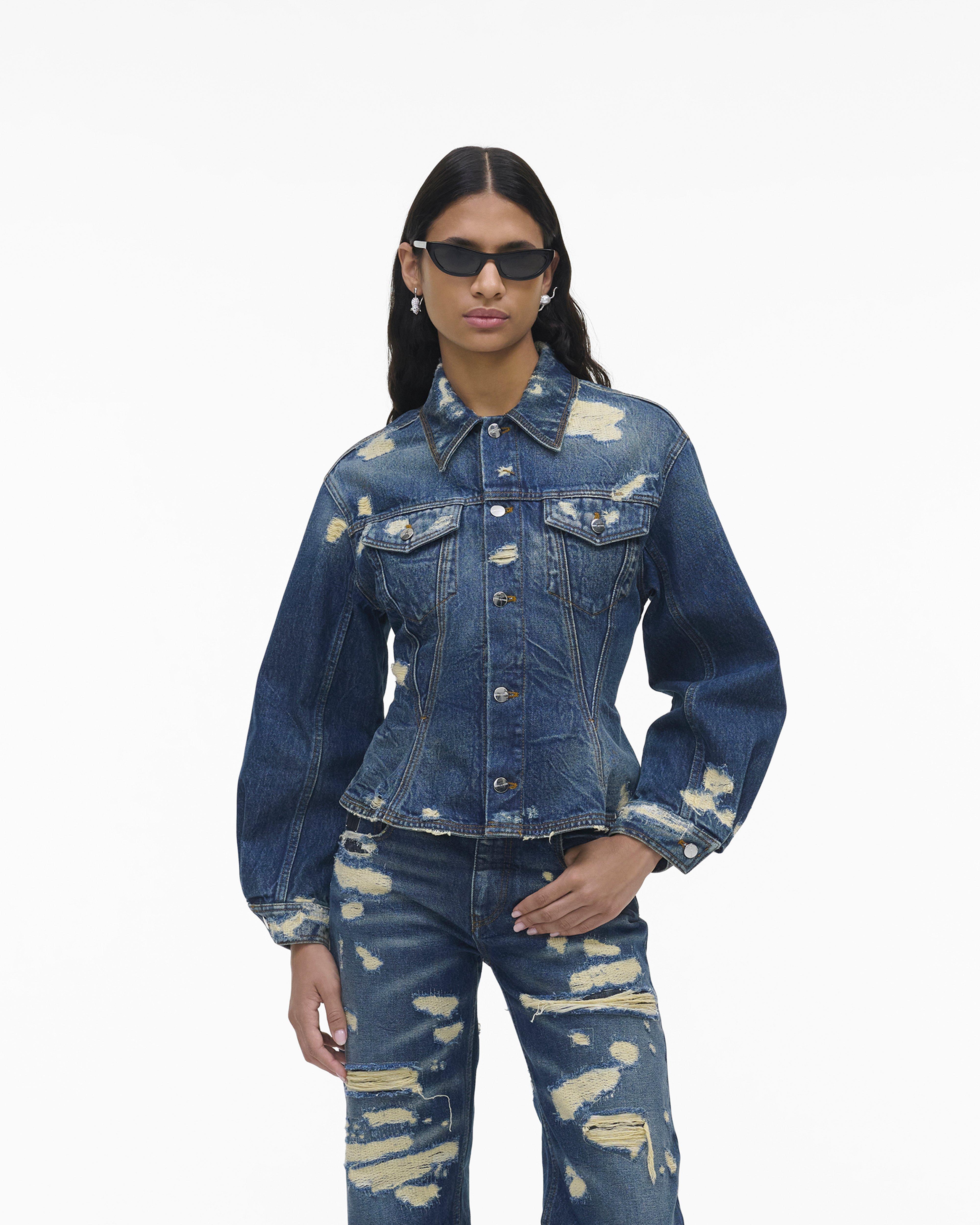 

Куртка из рифленого денима Rip And Repair Marc Jacobs, цвет Punk Indigo, Фиолетовый, Куртка из рифленого денима Rip And Repair Marc Jacobs, цвет Punk Indigo
