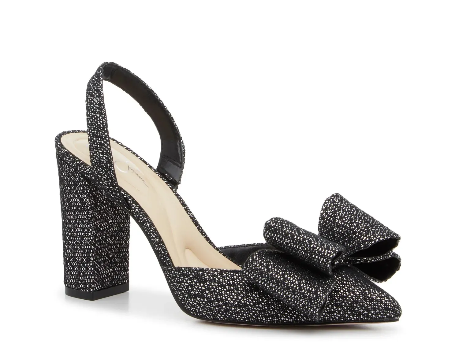 Туфли-лодочки Jessica Simpson Nekira 3 Pump, черный/серебристый металлик
