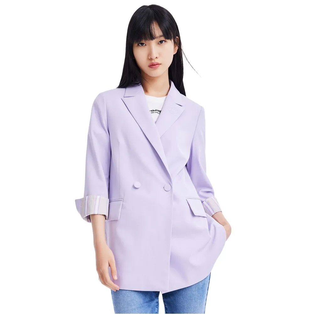 

Блейзер Lily Temperament Solid Colour, фиолетовый