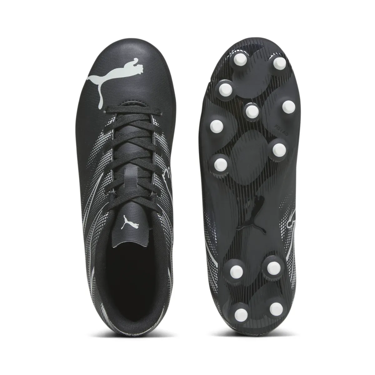 Футбольные кроссовки PUMA "ATTACANTO FG/AG JR", серебристый — фото 4