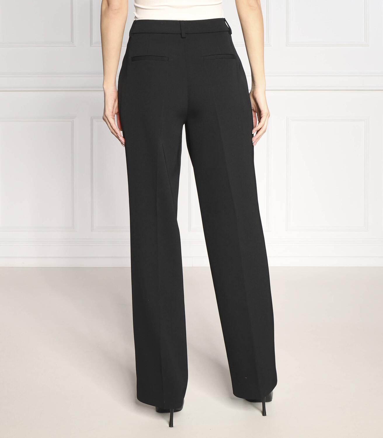 Брюки Calvin Klein TWILL PLEATED Straight fit, черный — фото 4