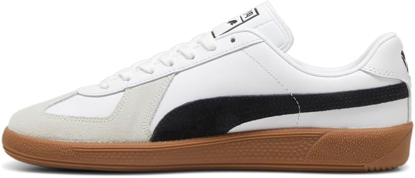 Мужские кроссовки PUMA Army Trainer на шнуровке повседневные - белые — фото 3