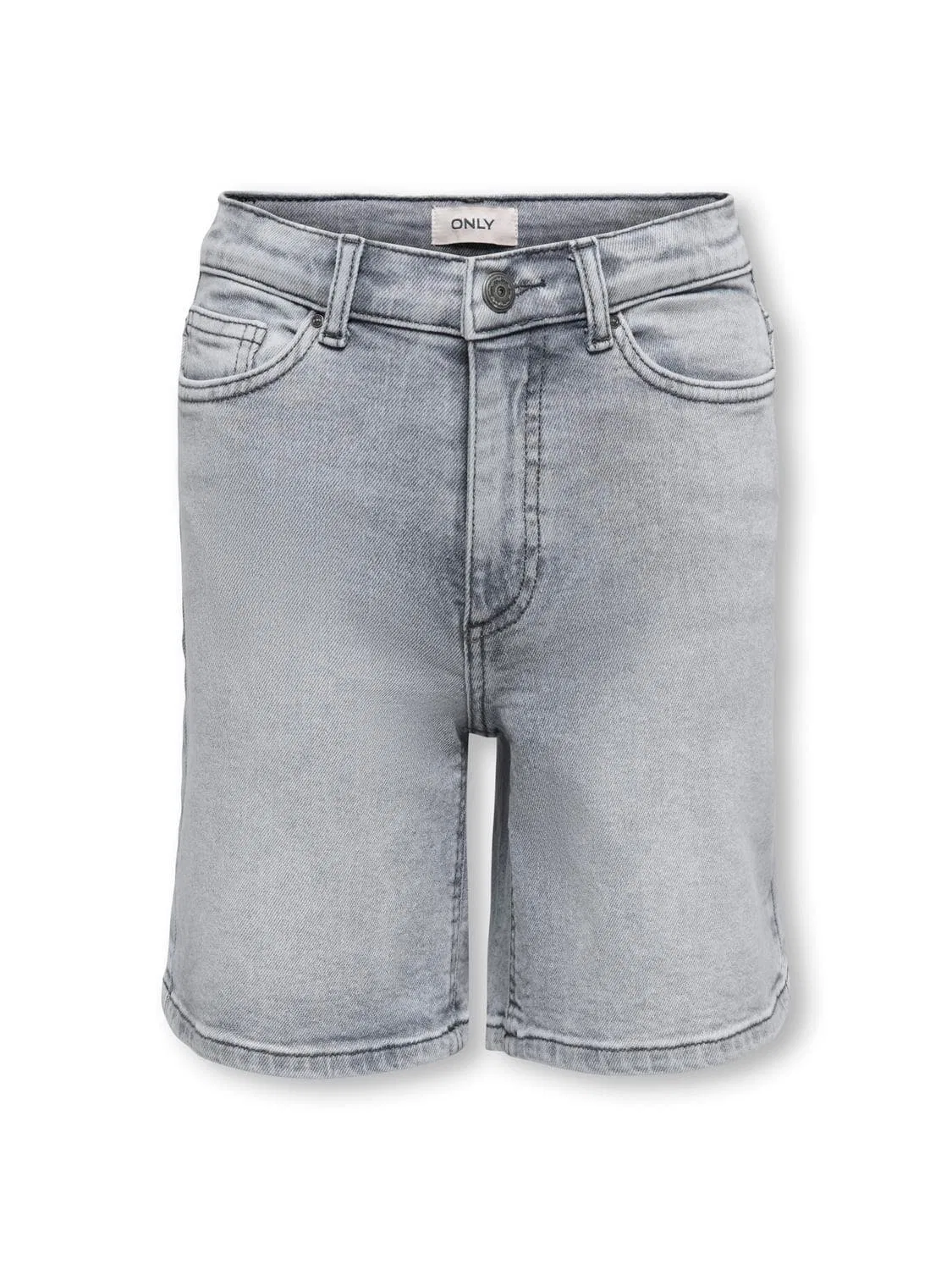Шорты джинсовые с высокой талией KIDS ONLY, medium grey denim