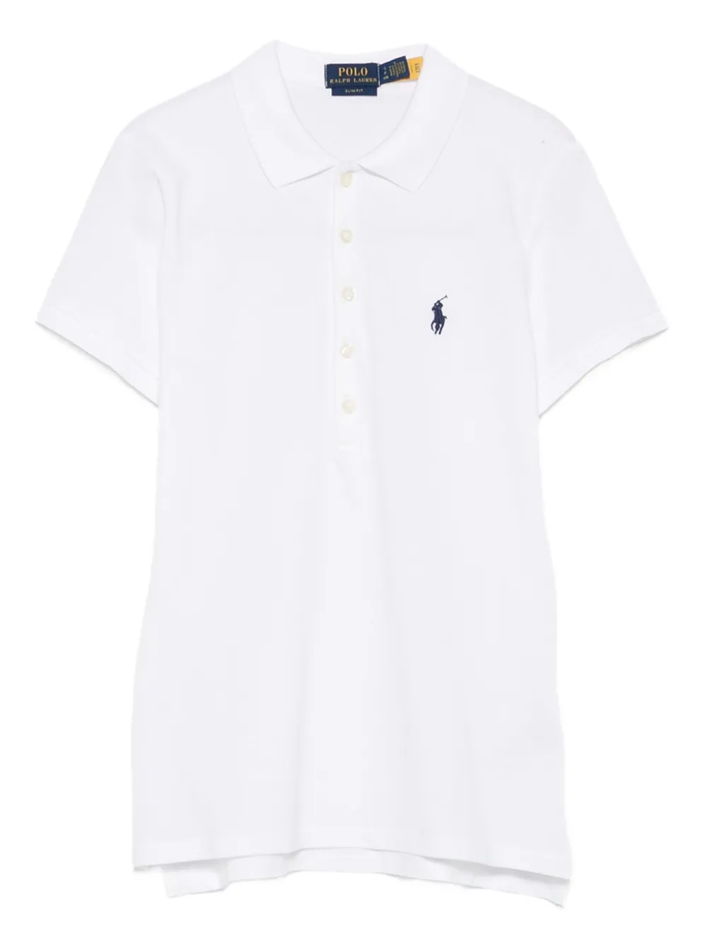 

Рубашка поло с вышитым логотипом POLO RALPH LAUREN, белый