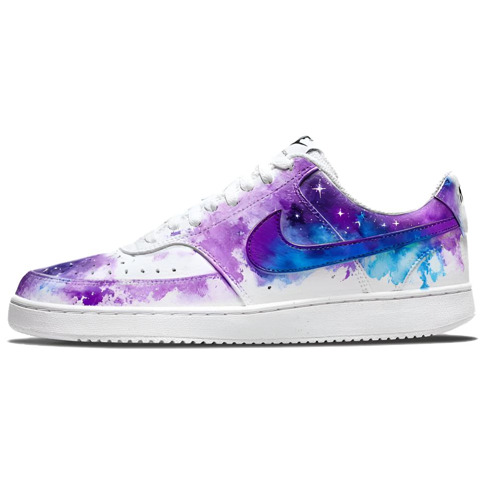 

Court Vision 1 Crape Myrtle Starlight устойчивые к истиранию низкие скейтборд кроссовки мужские purple white Nike, фиолетовый белый