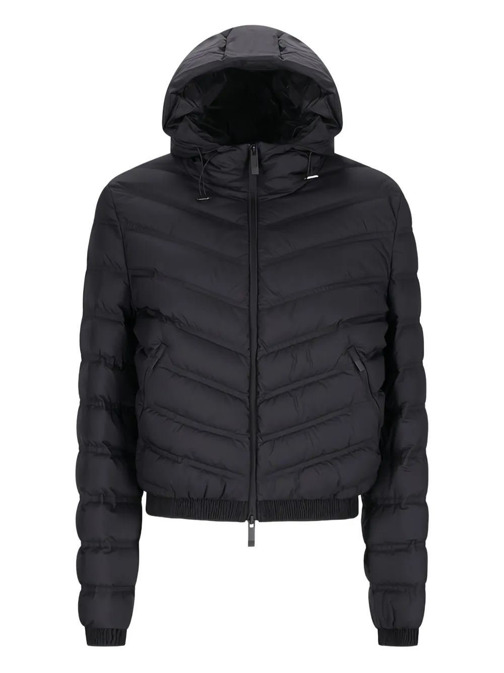 

Стеганая куртка с капюшоном MONCLER, черный