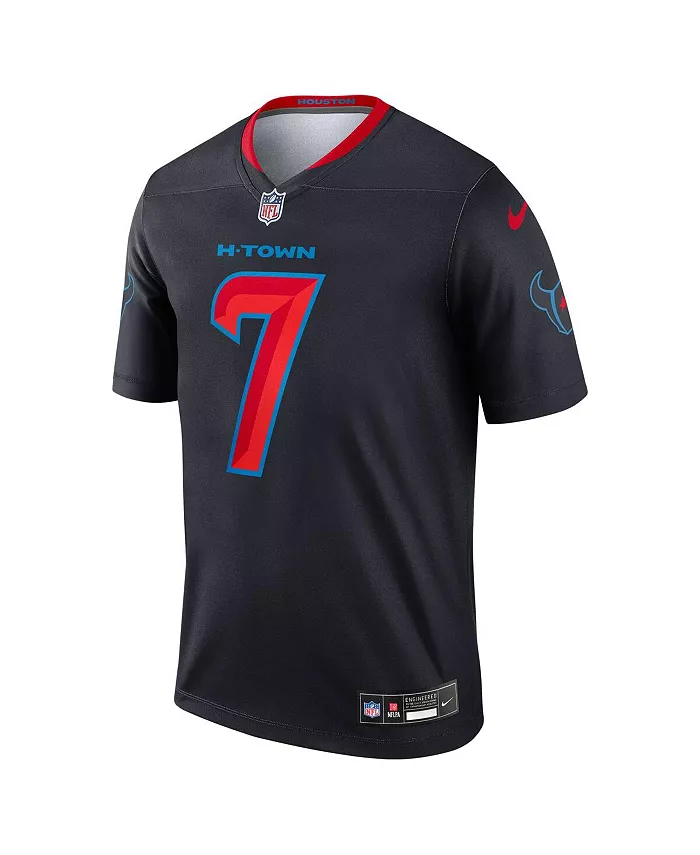 Мужская футболка C.J. Stroud Houston Texans в синем цвете, альтернативная версия Legend Player Performance Top Nike — фото 2