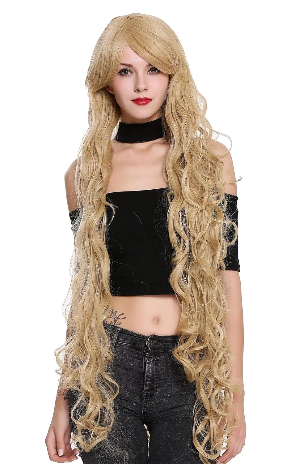 Женский парик WIG ME UP «Рапунцель» очень длинный, светлый блонд Wig Me Up