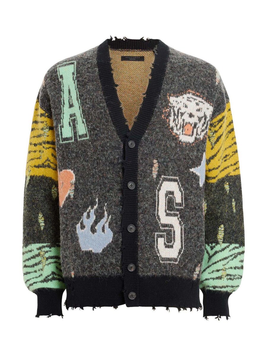 

Вязаный кардиган AllSaints AKKI, антрацит