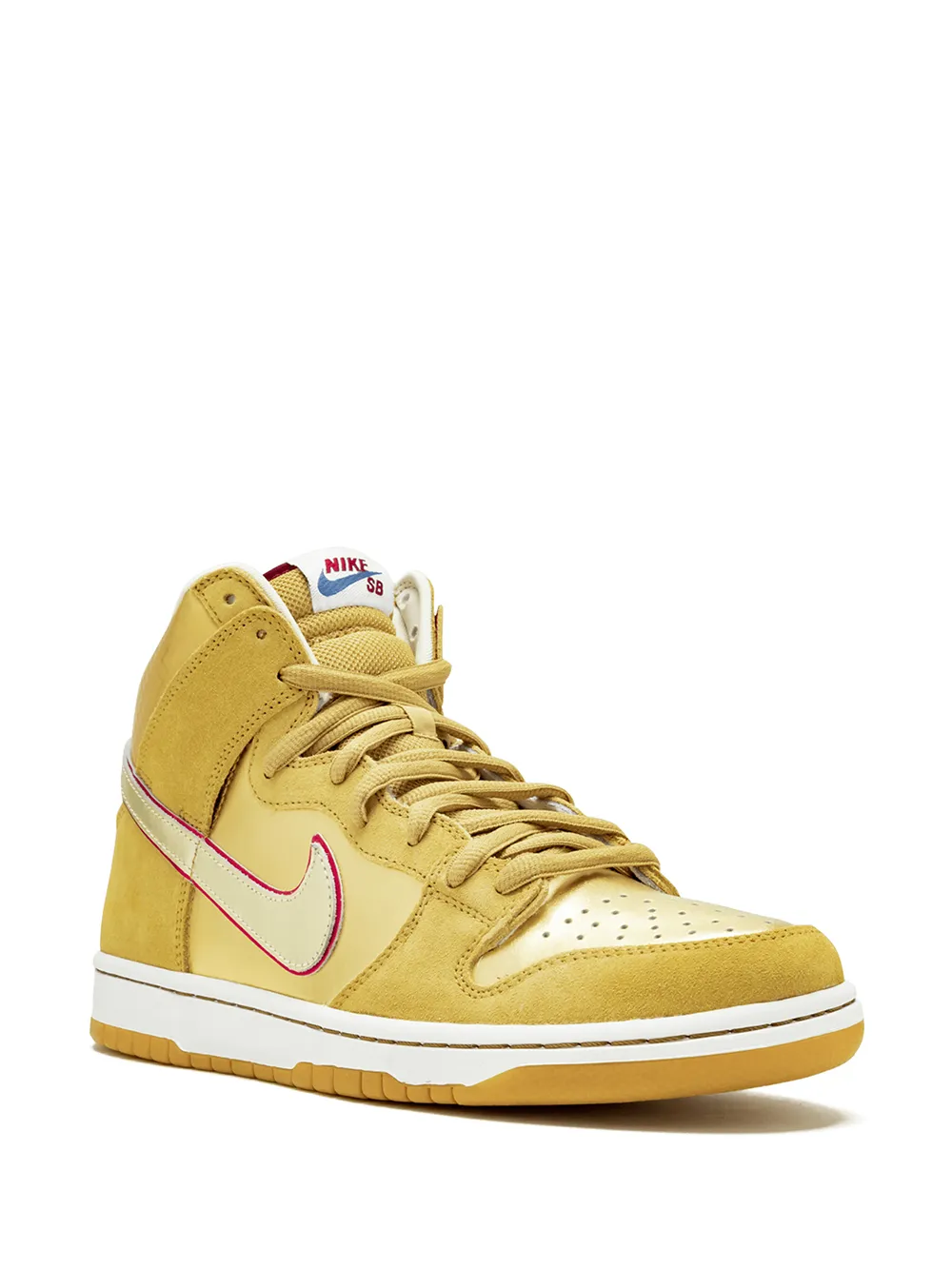 Кроссовки Dunk High Premium SB Nike, желтый — фото 2
