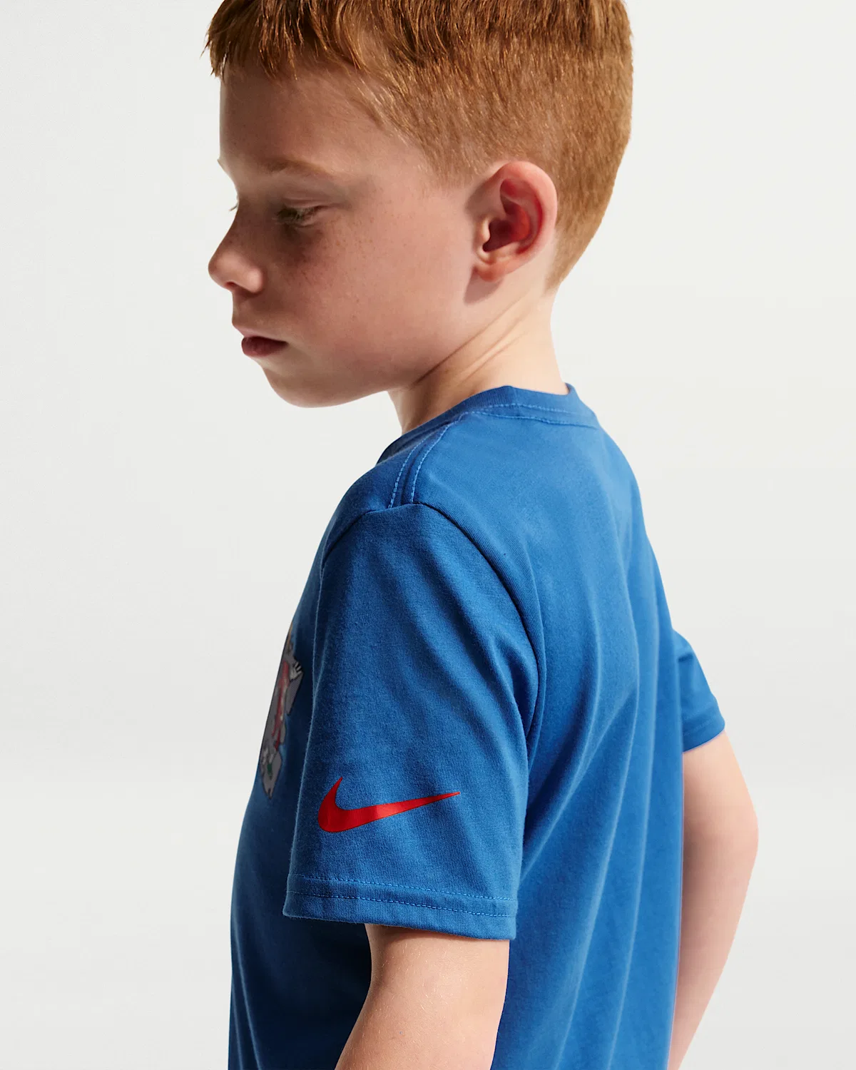 Детская футболка Nike Little Kids' Boxy Multi-Sport Graphic T-Shirt, Star Blue — фото 2